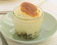 Soufflé au Boursin Cuisine échalotes & ciboulette et petits légumes