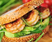 Sandwichs aux crevettes