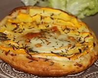 Tartes fines courgettes boursin