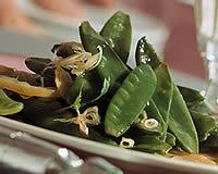 Salade de pois gourmands aux radis