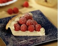 Tarte aux framboises et au mascarpone