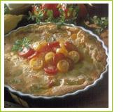 Quiche aux courgettes et aux tomates cerises