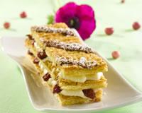 Millefeuille aux cranberries