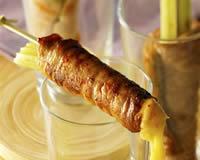 Brochettes d'emmental à la japonaise