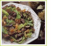 Salade de gésiers et champignons des bois