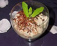 Crème de marrons au Grand Marnier et sa mousse à la crème fouettée