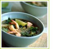 Soupe de nouilles aux crevettes