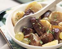 Sauté de boeuf aux fruits d'automne