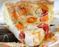 Quiche surimi et tomates cerises