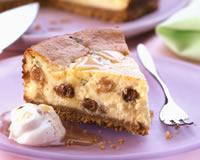 Cheesecake aux raisins de Corinthe