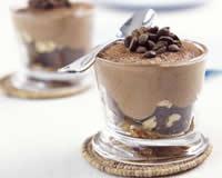 Verrines de mousse au chocolat