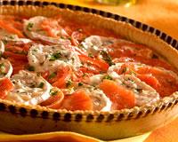 Tarte feuilletée aux tomates et Bresse Bleu