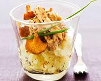 Verrine de rillettes de poulet rôti Bordeau Chesnel