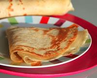 Crêpes à la farine d'amarante et au lait d'amande, sans gluten