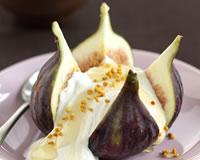 Figues à la crème et au miel