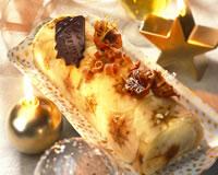 Bûche de Noël légère aux pommes