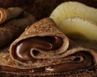 Crêpes légères au chocolat noisette