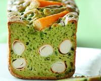 Cake vert basilic et surimi