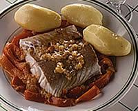 Filet de sole au coulis de poivrons