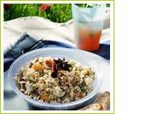 Salade de féta et fruits secs aux deux riz