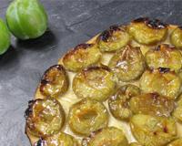 Tarte caramélisée à la Reine-Claude