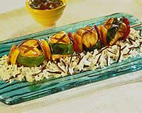 Brochettes de dinde au citron vert