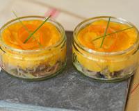 Hachis parmentier aux carottes et au confit de canard