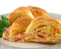 Croissants au jambon et crème fraîche