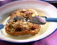 Pain perdu aux épices et à la crème anglaise