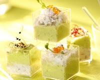 Mousse de crabe et d'avocat