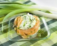 Rémoulade de poireaux primeurs au saumon et fromage frais