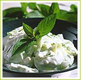 Tzatziki ou Concombre de France à la crème de menthe