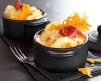 Mini cocottes de gratin dauphinois au jambon cru