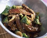 Wok de boeuf sauté au sésame