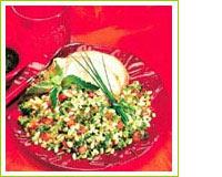 Salade d'Ebly au porc et fines herbes