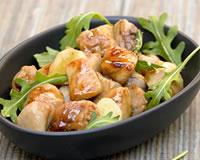 Wok de poulet au miel