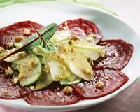 Carpaccio de betteraves aux pommes