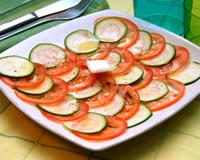 Carpaccio de courgettes