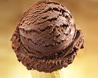 Glace au chocolat allégée