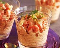 Verrines de crevettes