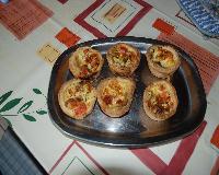 Mini quiches tomates-mozzarella