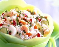 Salade de riz au surimi minceur