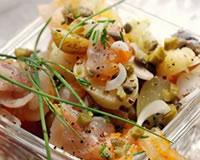 Salade de haddock et de harengs aux pommes de terre