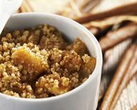 Crumble poires cannelle