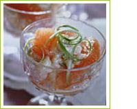 Salade de crevettes au pamplemousse