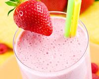 Milk shake aux fraises