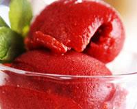 Sorbet d'été aux fruits rouges