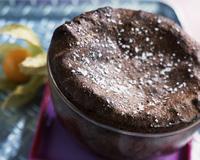 Soufflé au chocolat noir