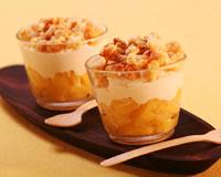 Verrine d'ananas et son crumble coco