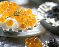 Chantilly aux oeufs de truite et lump